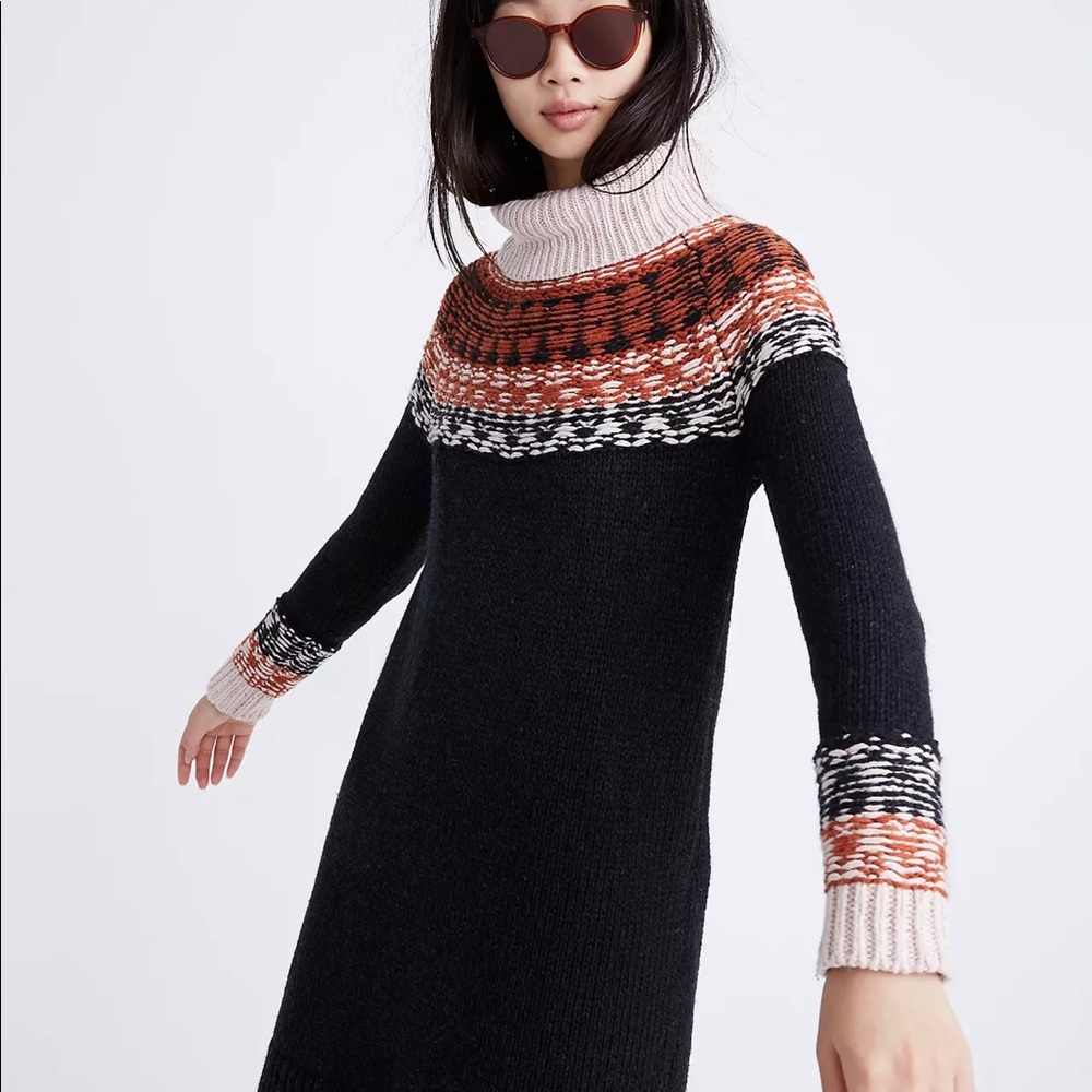 Madewell Fair Isle Turtleneck Sweater